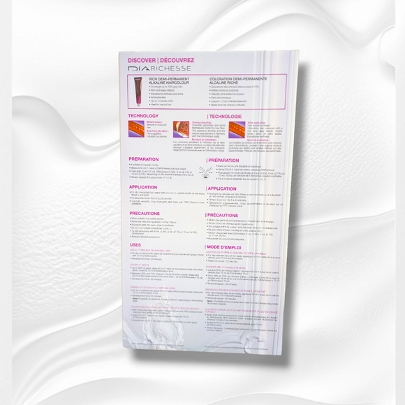 L'Oreal Professionnel DIARichesse 2 Tubes Ammonia-Free 6.8/6M Mocha Caramel - Picture 15 of 16